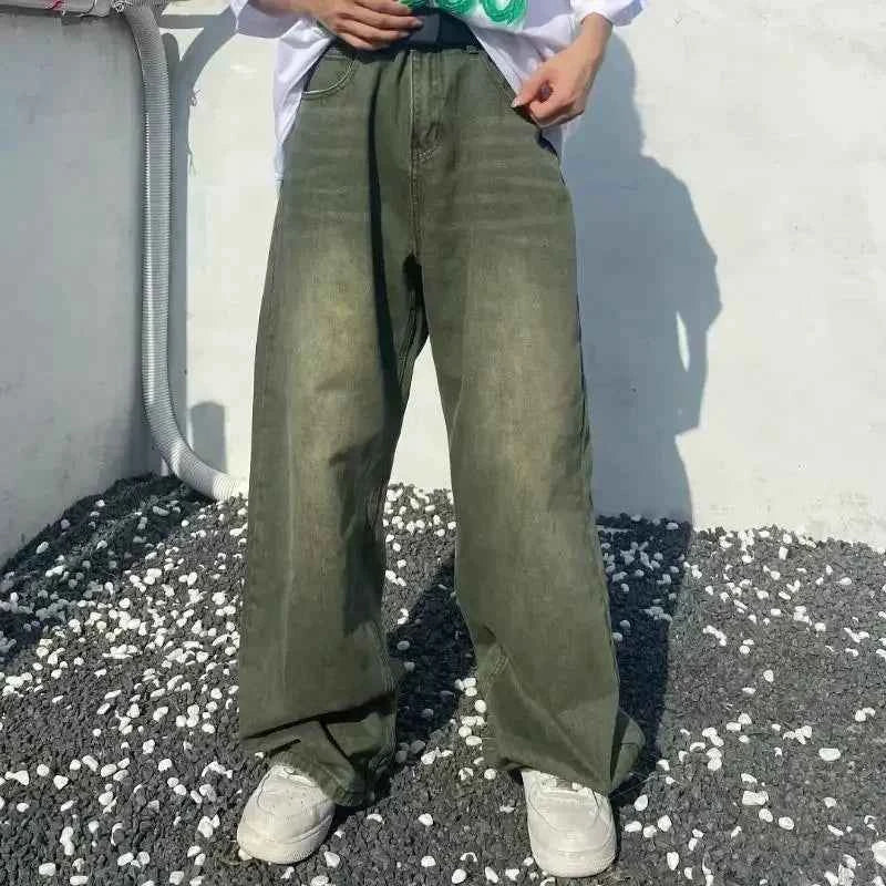 Versatile Hip Hop Casual Wash Gradient Jeans