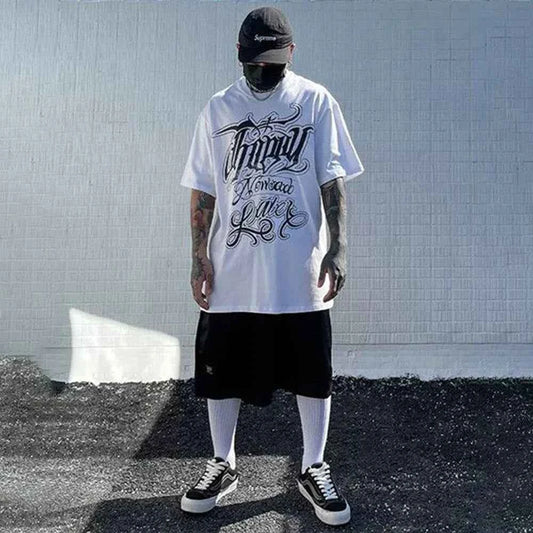 Breathable Print Hip Hop Casual T-Shirt