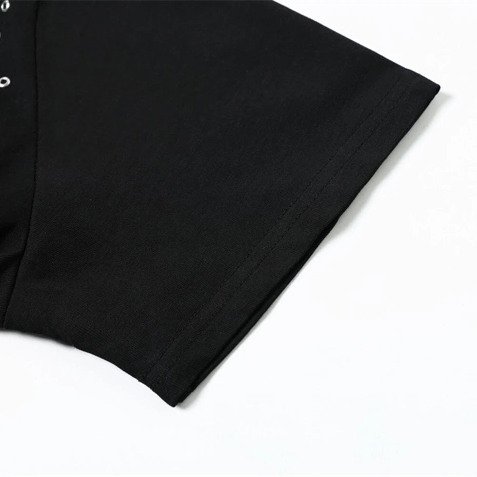 Streetwear Metal Graphic Oversized T-Shirts