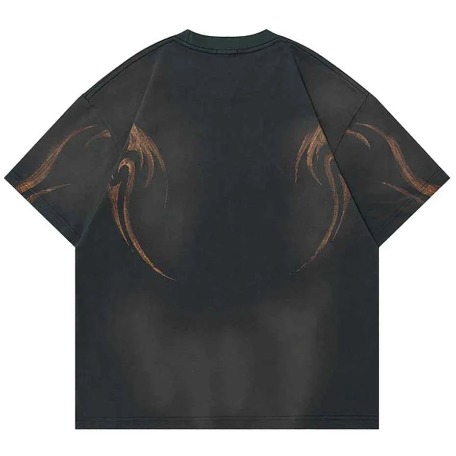 Oversized Casual Graphic Hip Hop Short Sleeve T-Shirt