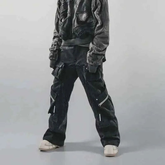 Wardrobe Staple Tide Punk Stacked Cargo Pants