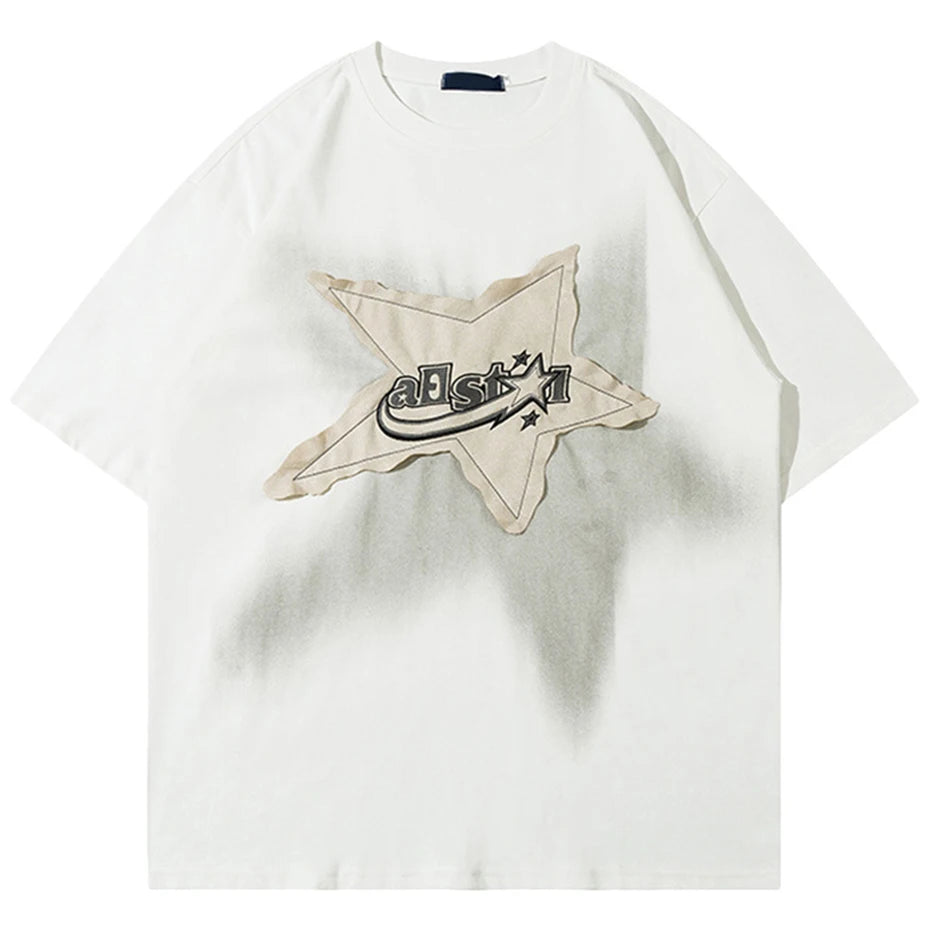 Streetwear Oversized Star Tshirts