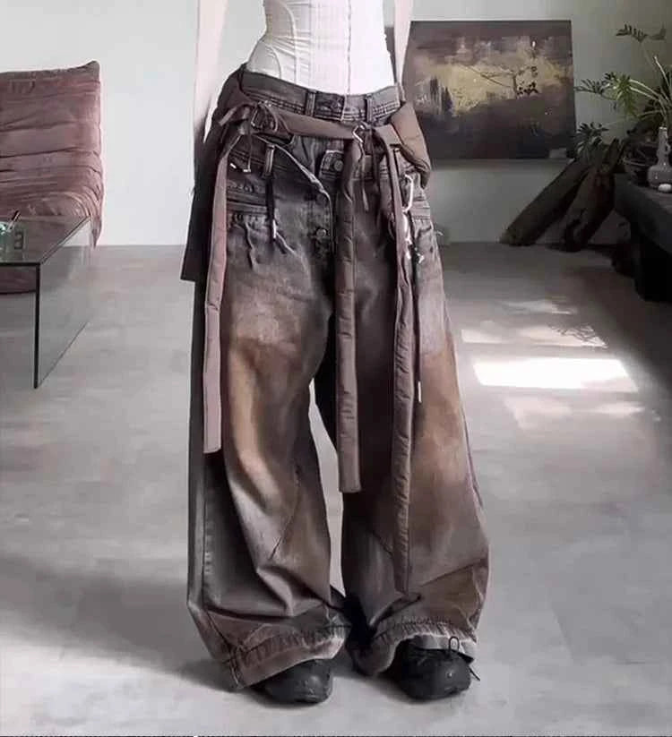 Raw Hem Realness Tie Dye Washed High Jeans