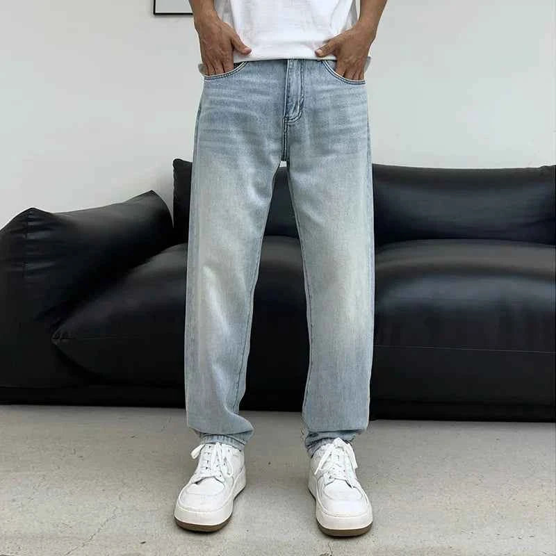 Straight & Sleek High-End Lysol Ice Silk Denim Jeans