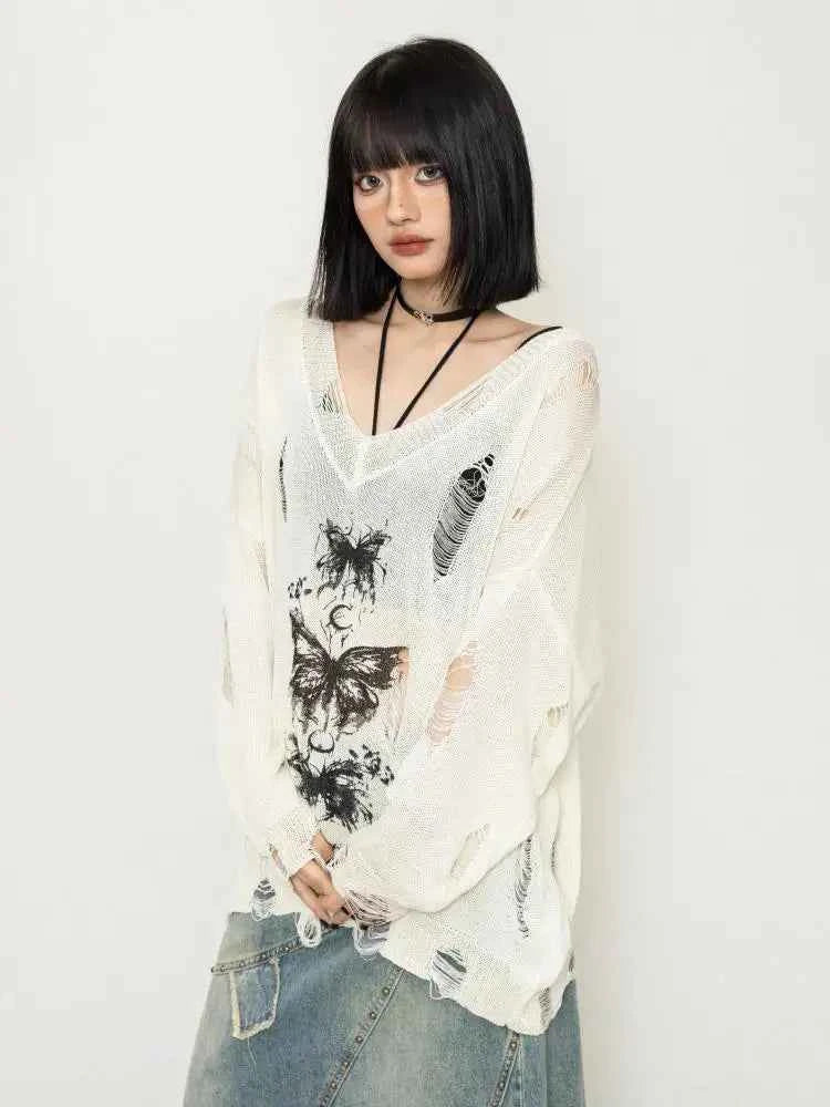 Cozy Hollow Knit Long Sleeve Sweater