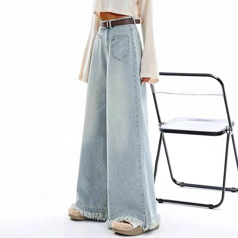 Loose High Waist Hip Hop Wide Leg Jeans