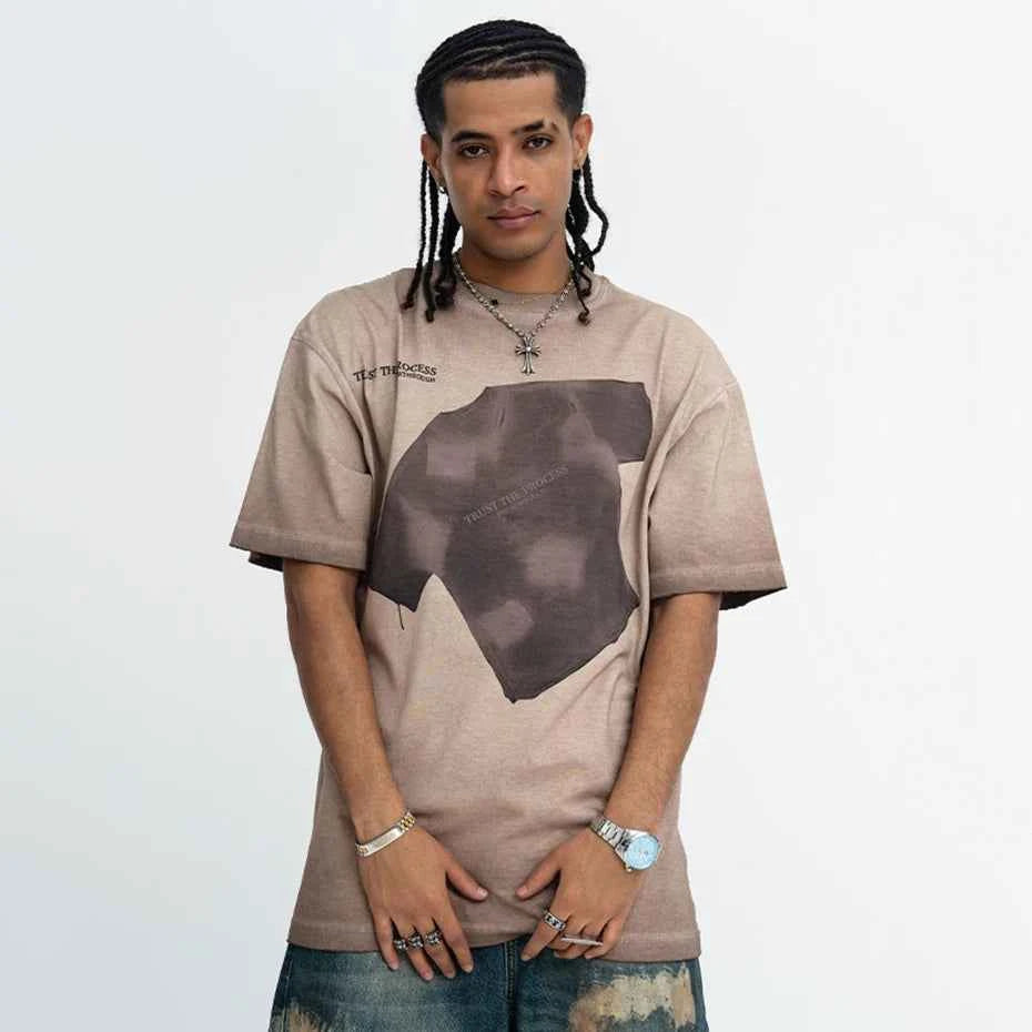 LUW "Archive-Aesthetic" Vintage Tee - Oversized Harajuku Streetwear T-Shirt