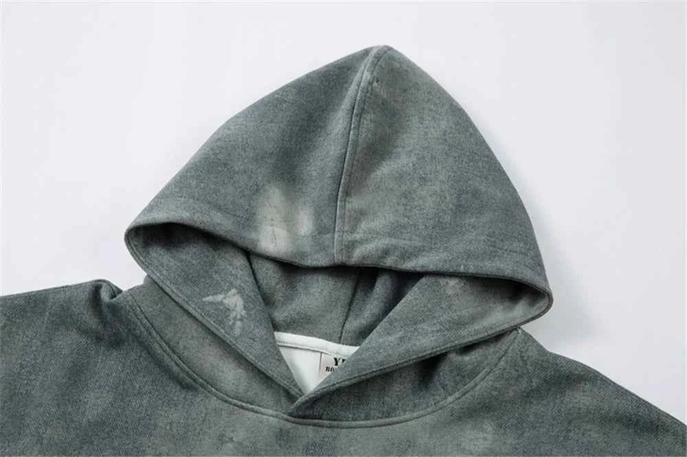 Unisex Distressed Oversized Grunge Retro Hoodie