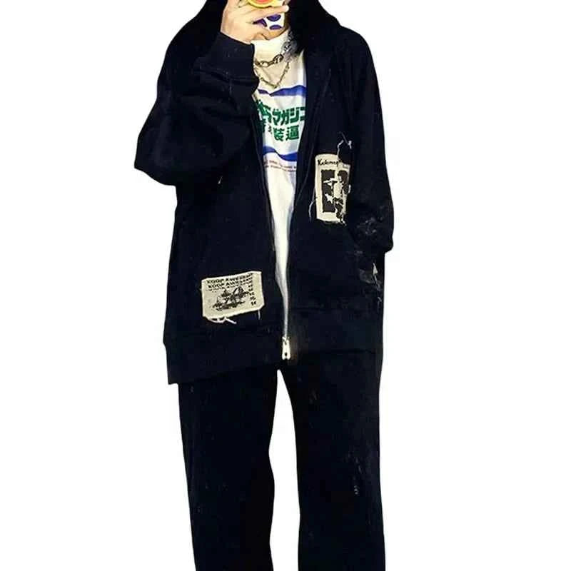 Streetwear Chic Letter Print Cool Sweatshirt