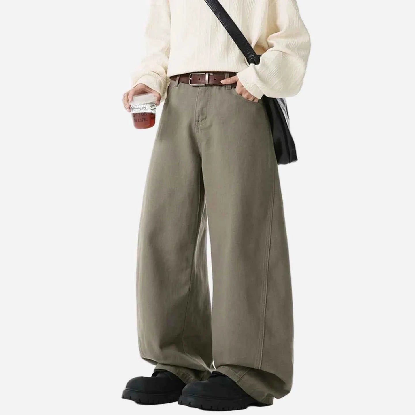 Y2K Vintage Cotton Relaxed Fit Casual Pants