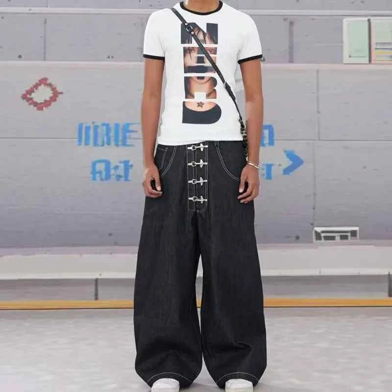 Lightweight High Waisted Wide Leg Denim Jeans