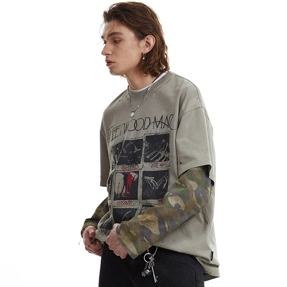Fleetwood Mac Camo Long Sleeve T-Shirt