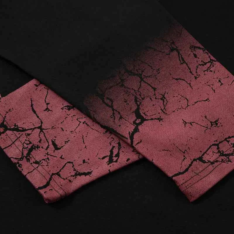 Durable Grunge Graphic Printed Long Sleeve T-Shirt