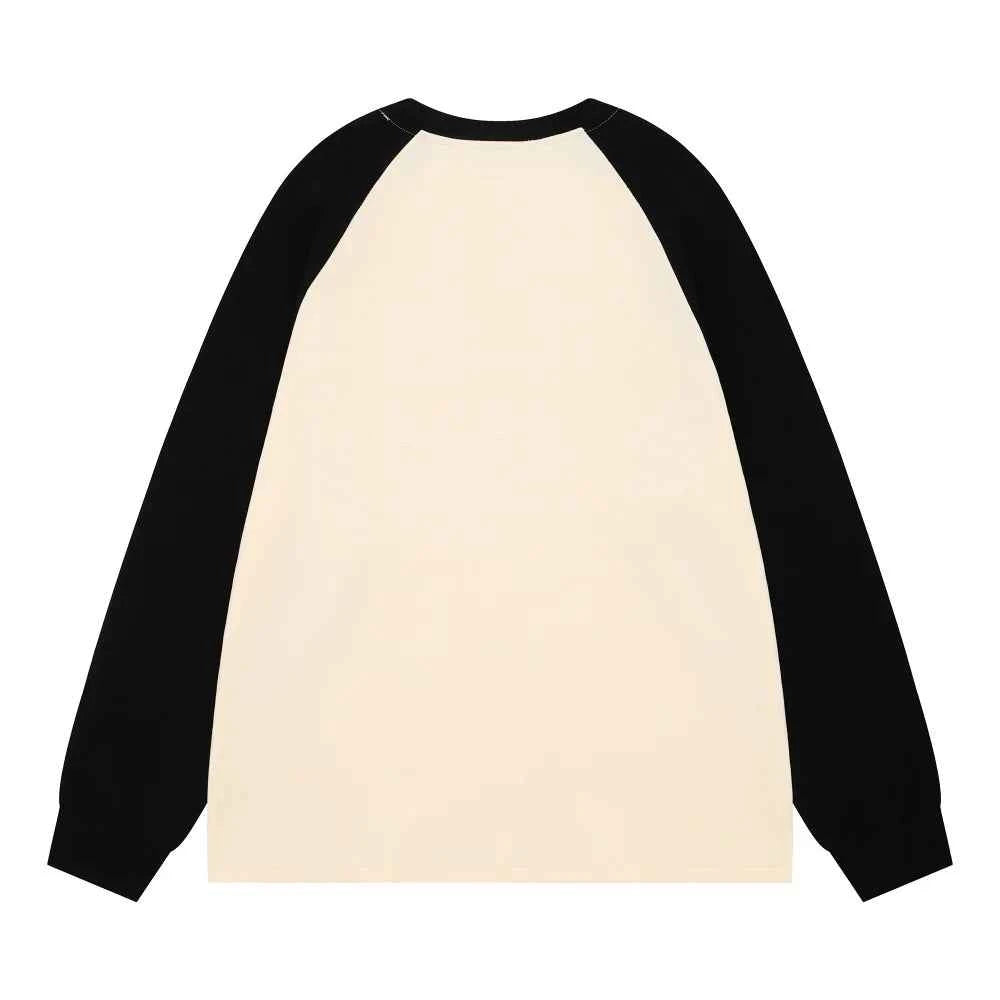 Flexible Letter Hio Hop Embroidery Long Sleeve T-Shirt
