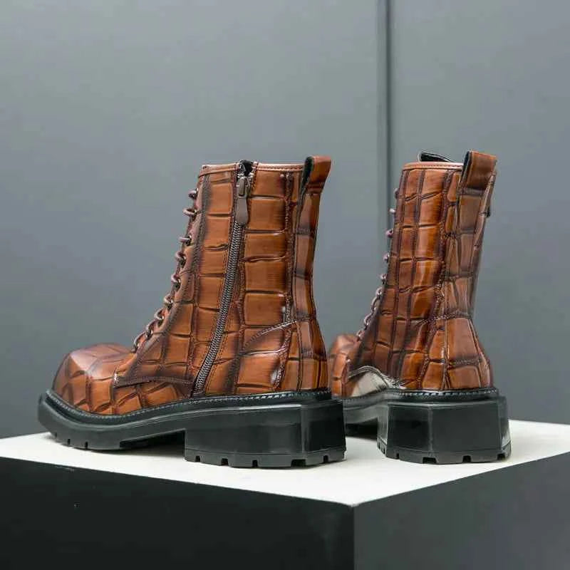 British Style Personality Zipper Style Classic Boots