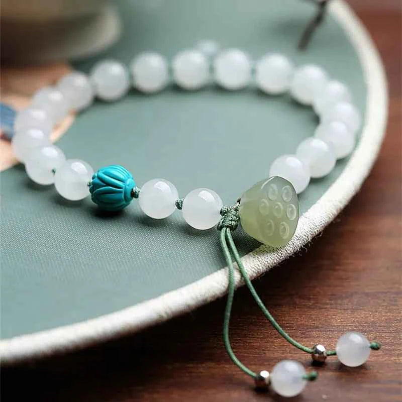 High Quality White Jade Crystal Bracelet