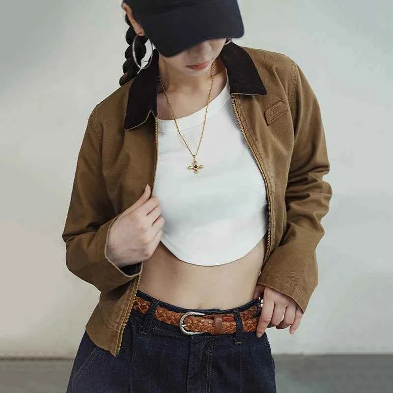 Vintage Khaki Detroit Workwear Jacket