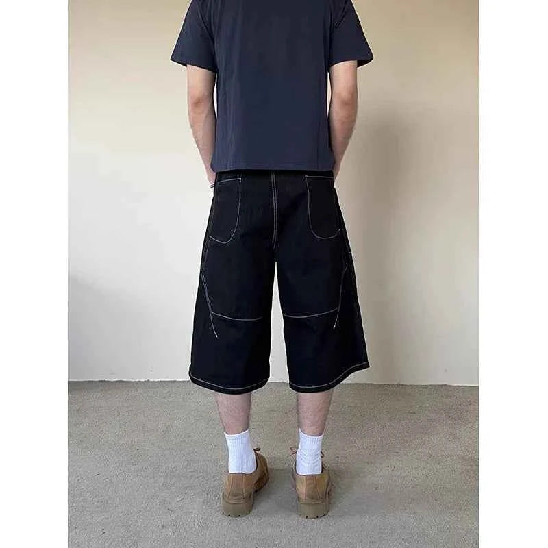 Korean Black Gothic Vintage Aesthetic Short