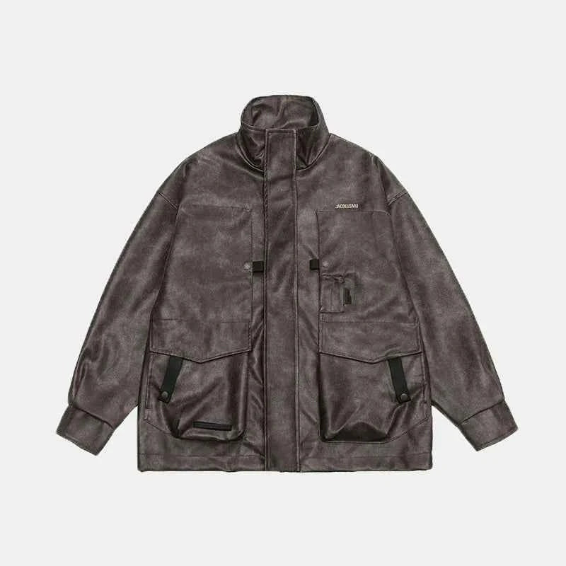 Men's Vintage American Motorcycle Leather Jacket