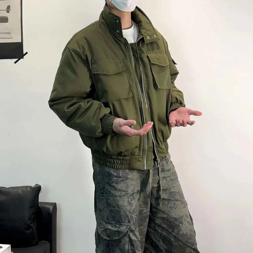 Winter Durable Stand Collar Thickened Jacket
