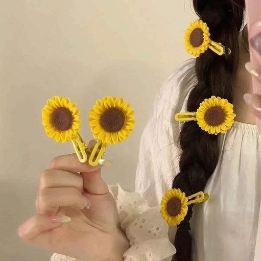 Sunflower Daisy Hair Clips
