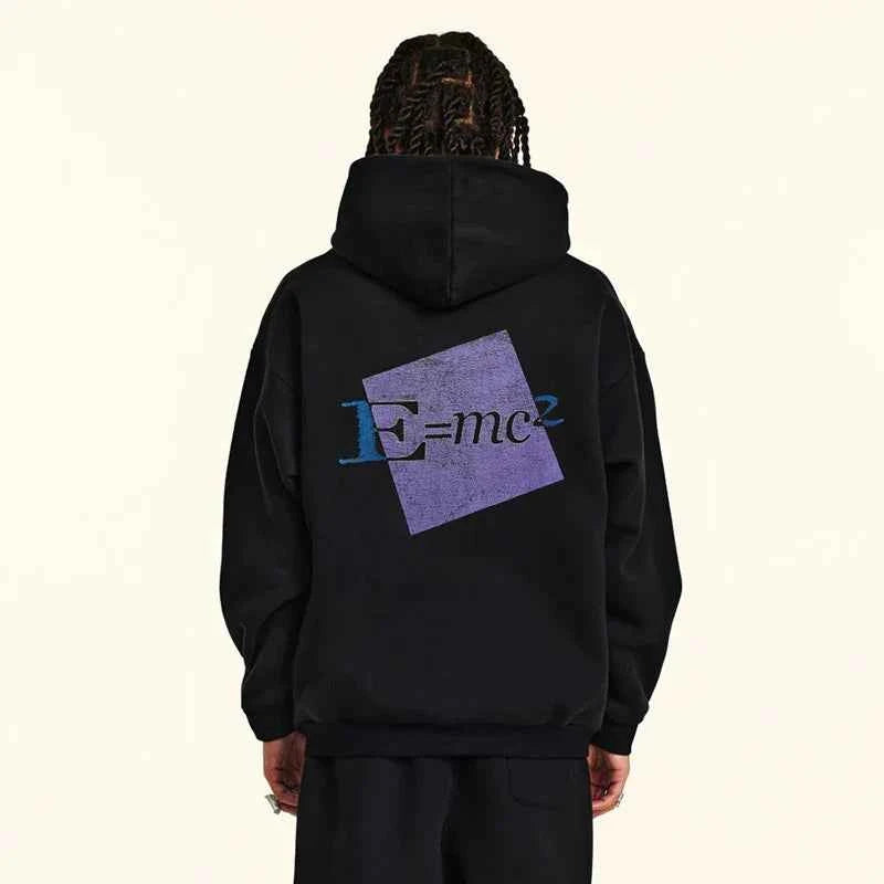 Eyanshtian Formula Graphic Print Hip Hop Hoodie