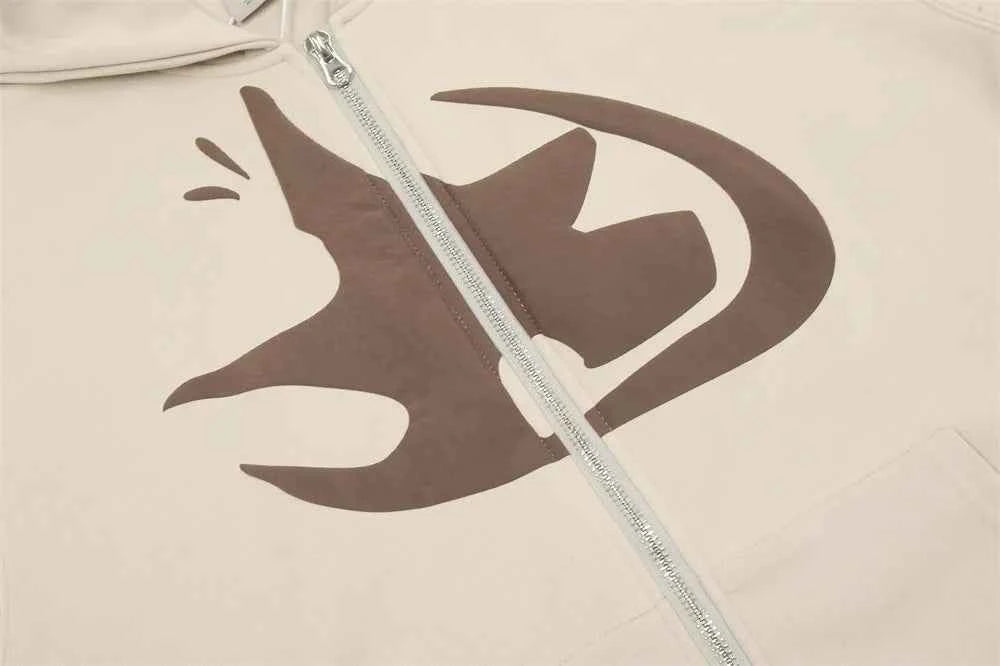 Streetwear Cozy Star Print Oversized Hooded Sweatshirt