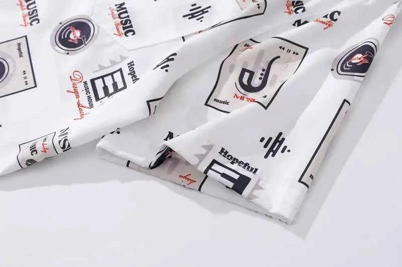 Retro Essential Music Player Graphic Short Sleeve Shirt