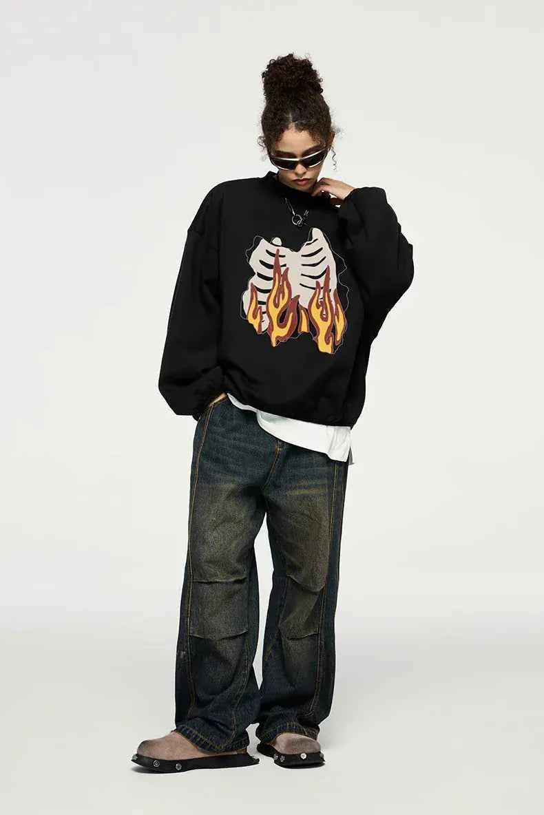 Sweat Flaming Skeleton
