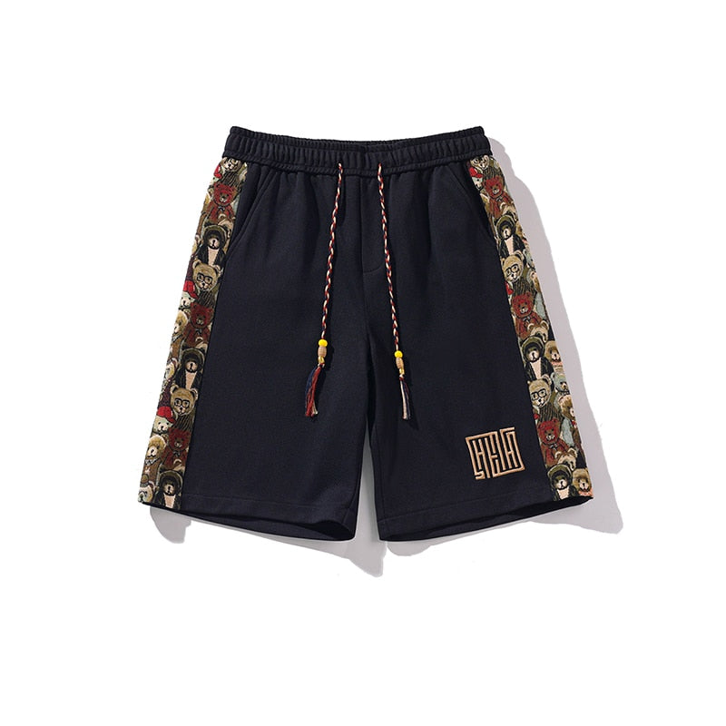 Kawaii Bear Side Patch Baggy Shorts