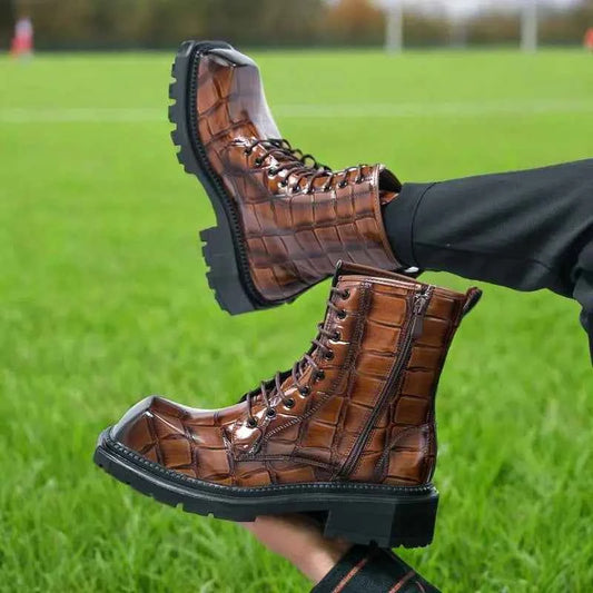 British Style Personality Zipper Style Classic Boots