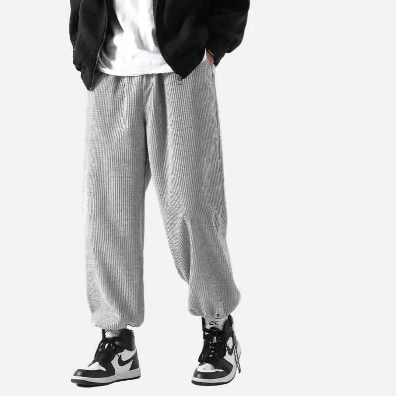 Streetwear Solid Color Loose Fit Elastic Waist Jogger