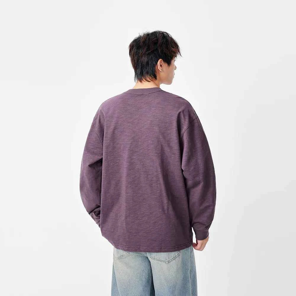 Long-lasting Embroidered Logo Long Sleeve T-Shirt