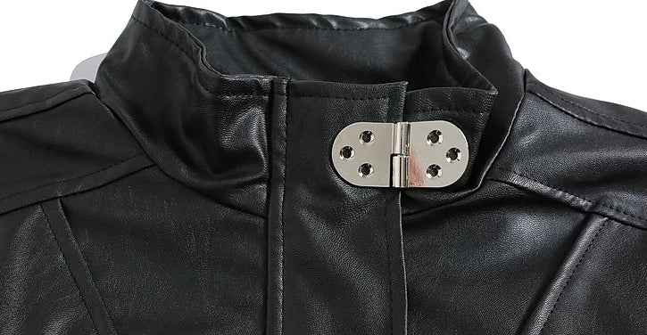 Trendy Streetwear Handsome Motorcycle PU Leather Jacket