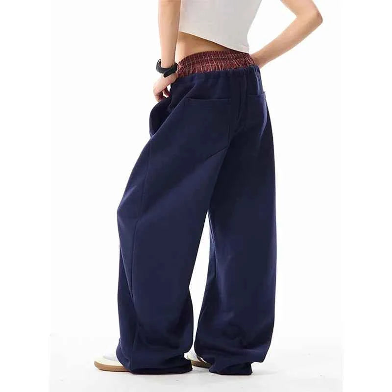 Stretch Y2K Oversized Letter Print Sweatpants