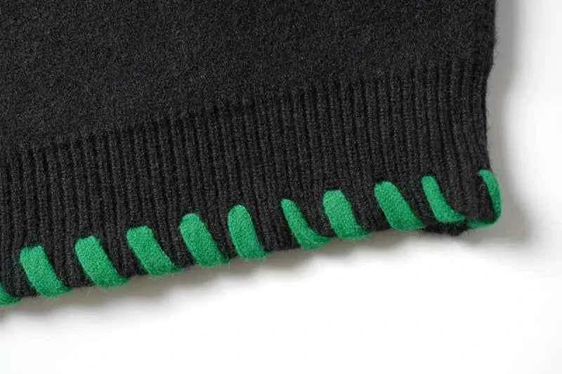 Y2K Essential Gothic Knitted Long Sleeve Sweater