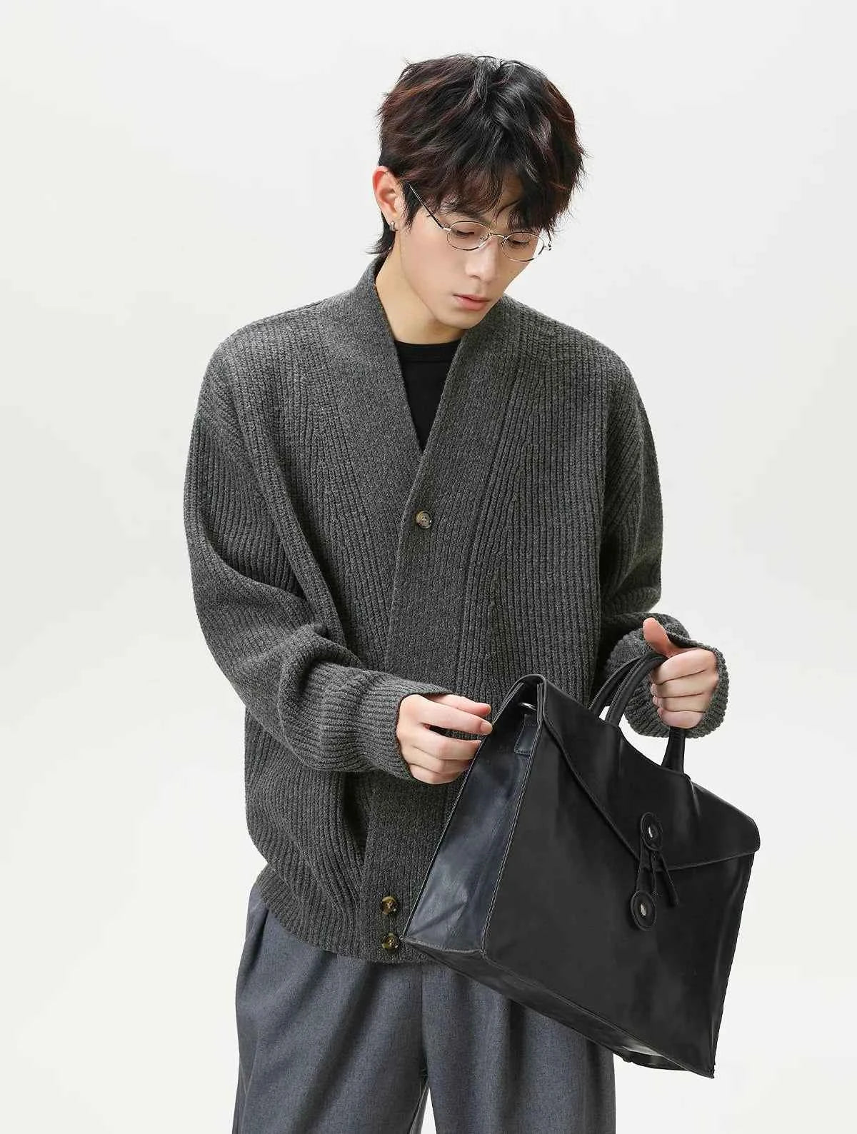Luxury Old Money Kimono Knitwear Cardigan