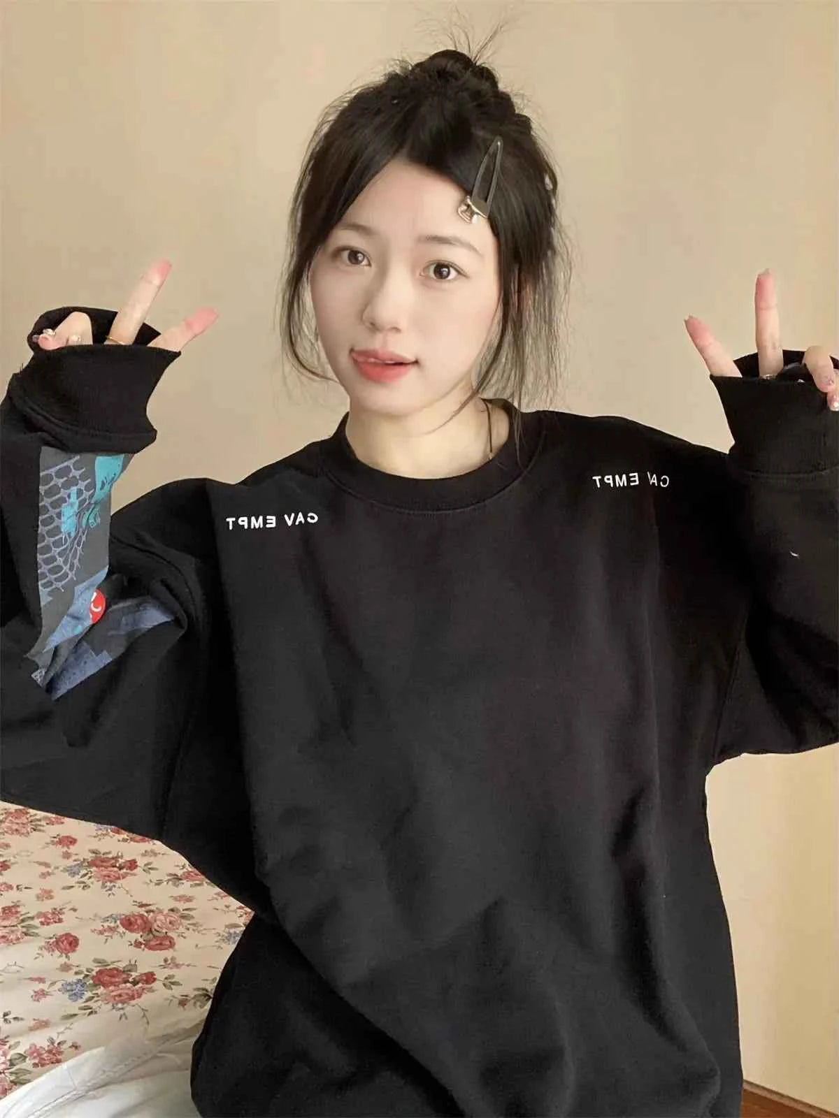 Cav Empt Round Neck Lined Sweatshirt