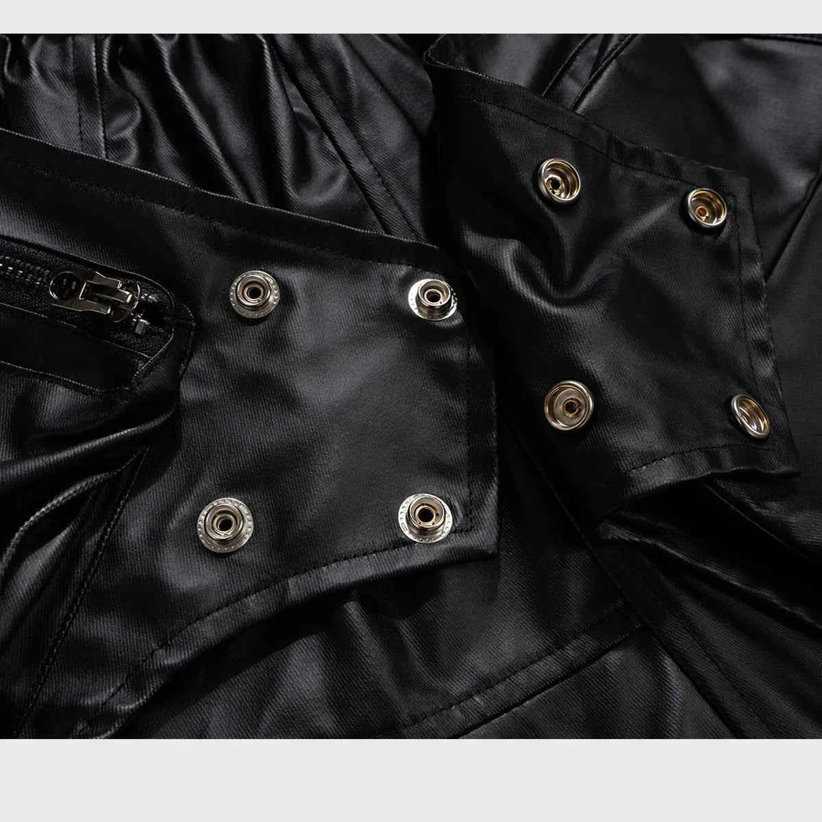 Y2K Gothic Punk Drawstring Black Short