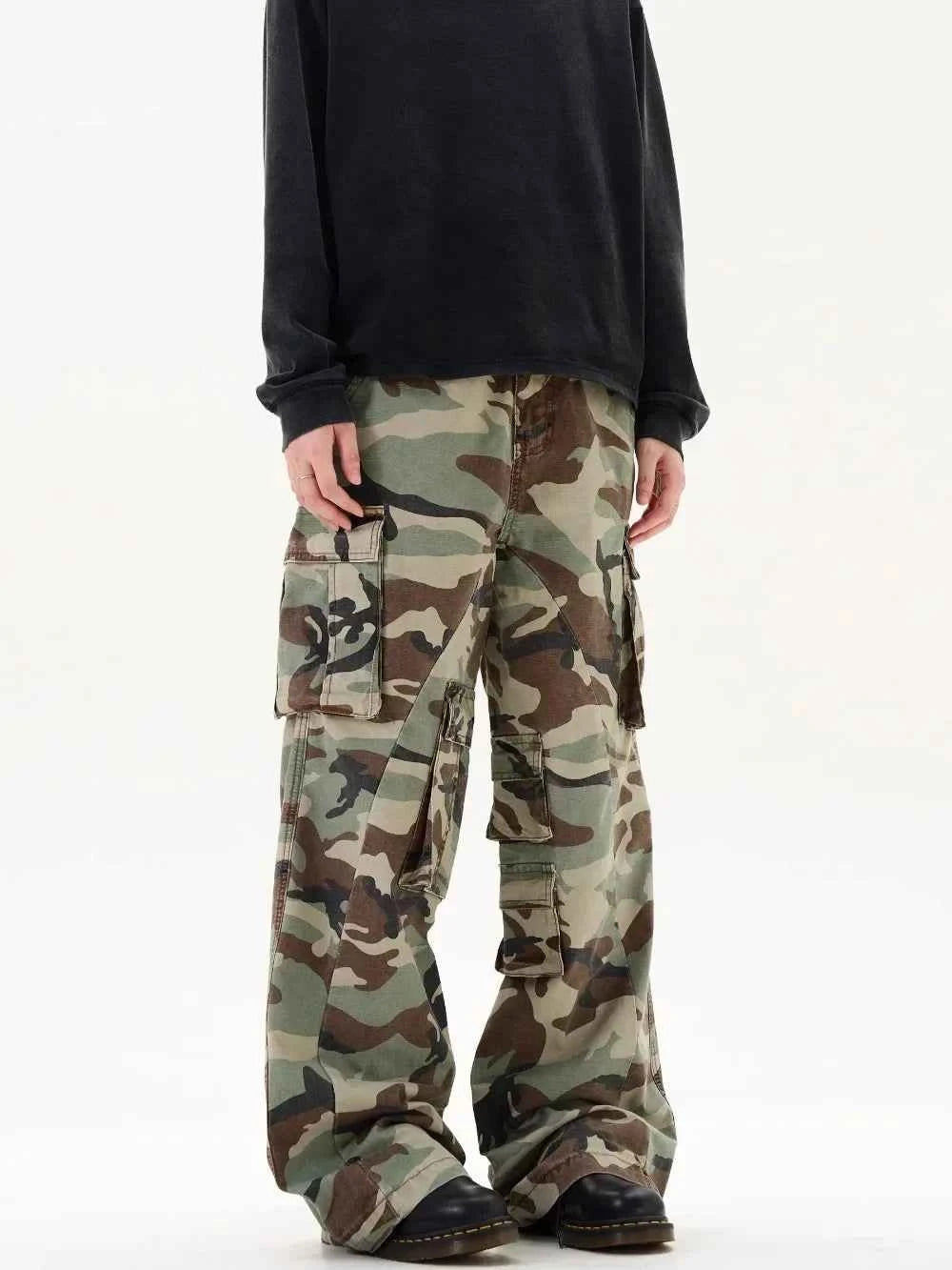 Breathable Streetwear Camouflage Cargo Casual Pants