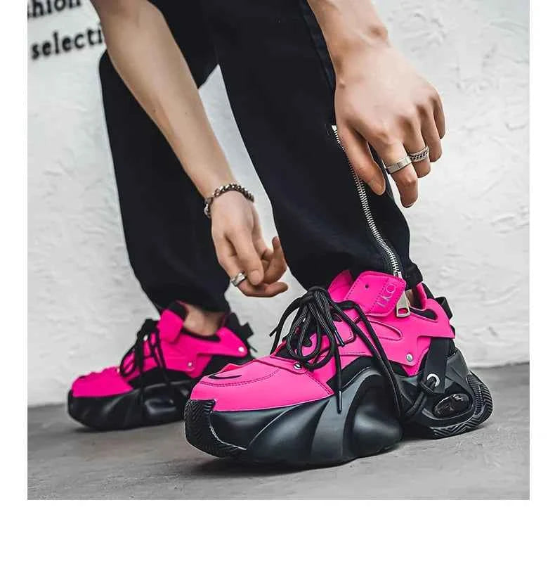 Woman pink shoes Aletha R Chunky sneakers