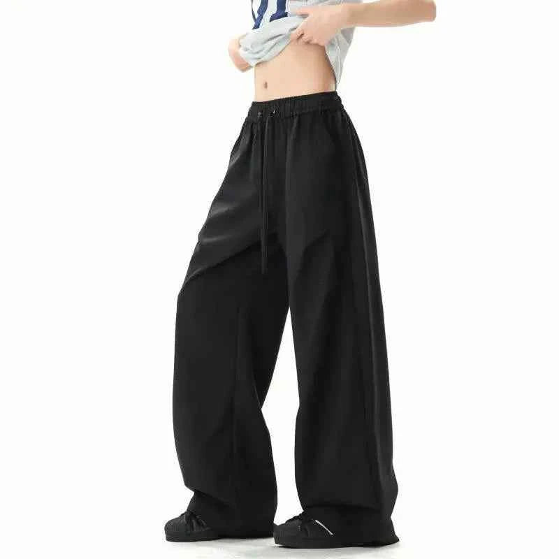 Korean Style Casual Elastic Waist Pants