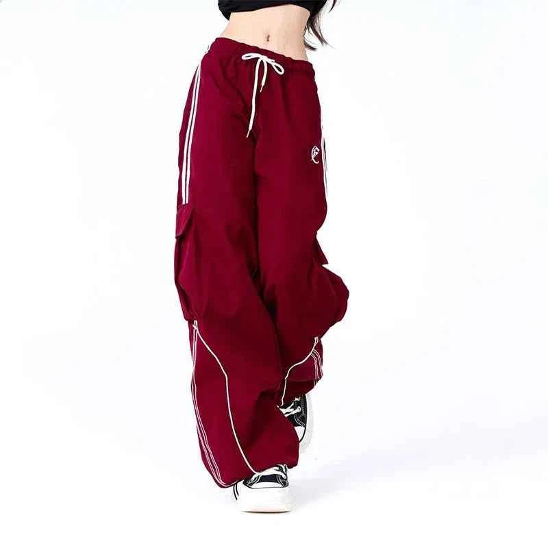 Vintage American Style Hip Hop Cargo Sweatpants