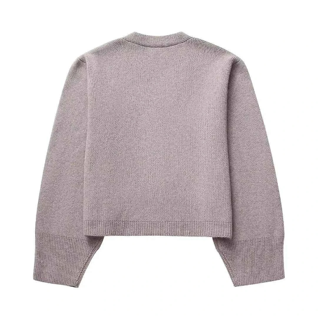 Women American Casual Stylish V-Neck Cardigan