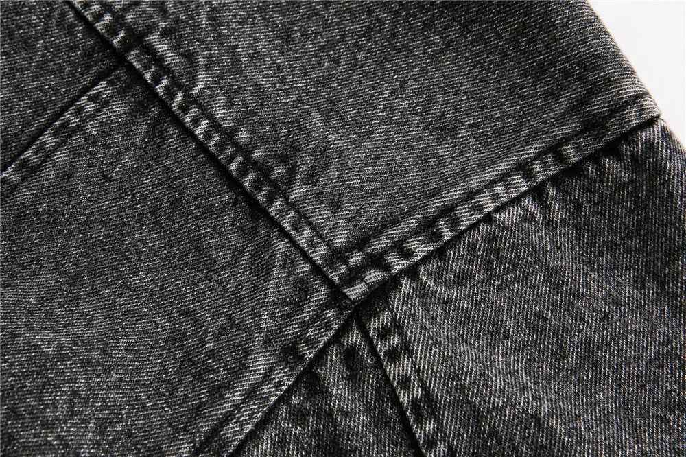 Versatile Streetwear Oversized Hip Hop Denim Jacket