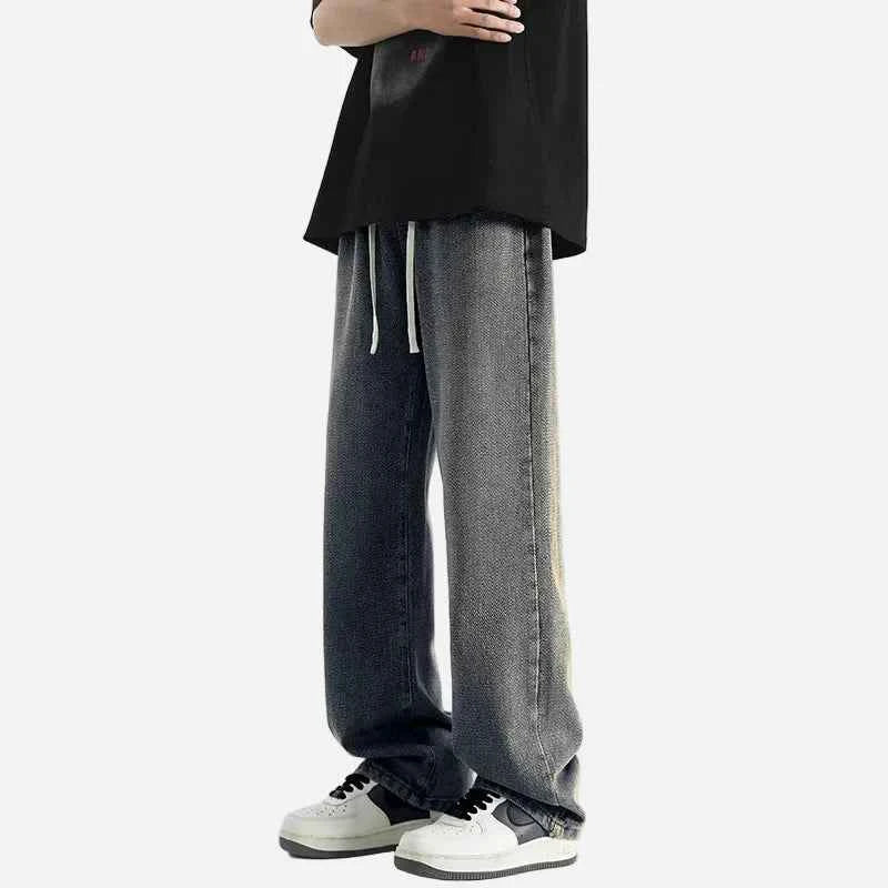 Y2K Casual Loose Wide Leg Solid Color Jeans