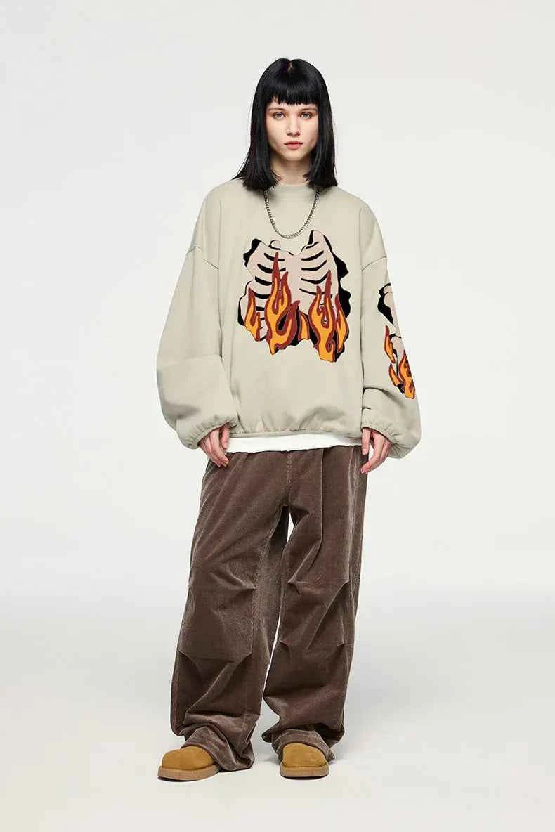 Sweat Flaming Skeleton