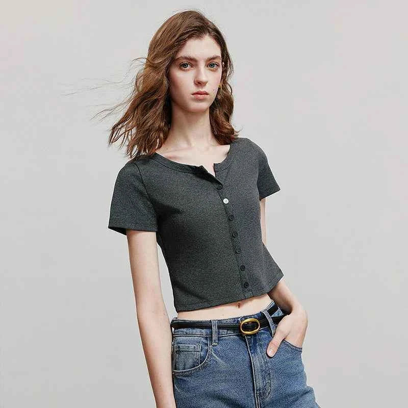 Casual Summer Short Sleeve Women T-Shirt