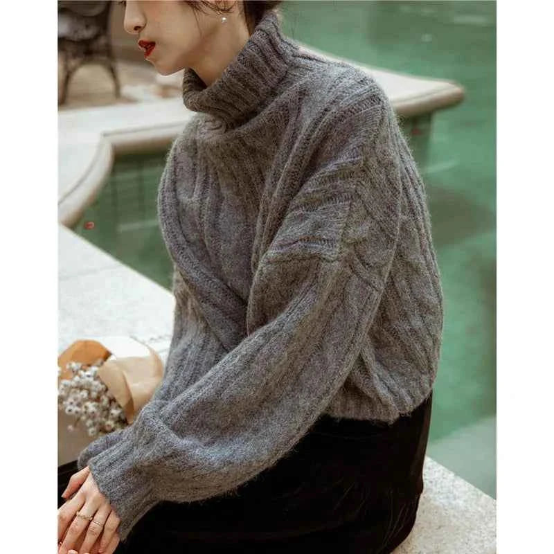 Classic Retro Cozy Vintage Knitted Autumn Sweater