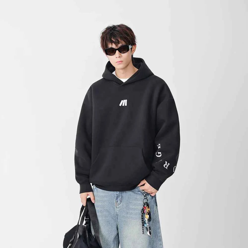 Warm Embroidered Hip Hop Logo Hoodie